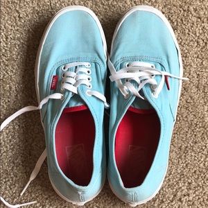 Vans light blue size 10.5